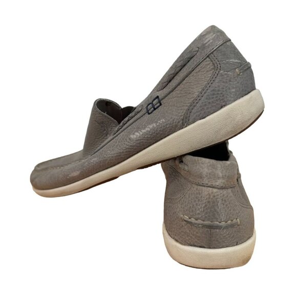 Tommy Bahama mens Thackary Leather Loafers Size 8.5 Gray - Picture 10 of 16